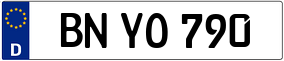 Trailer License Plate